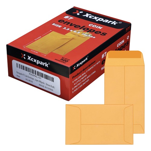 500 pcs coin envelopes - pcs, x