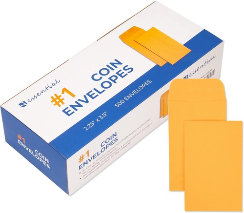 500 piece coin envelopes - 500,